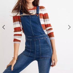 Madewell Skinny Overalls in Santiago wash
